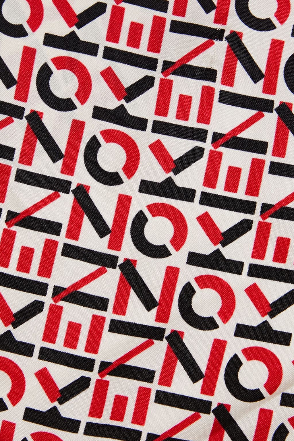 KENZO Printed silk-twill face mask