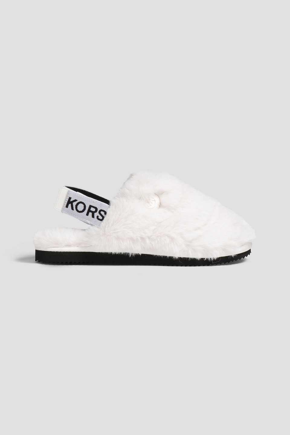 Michael Michael Kors Elsie Faux Fur Slippers In White