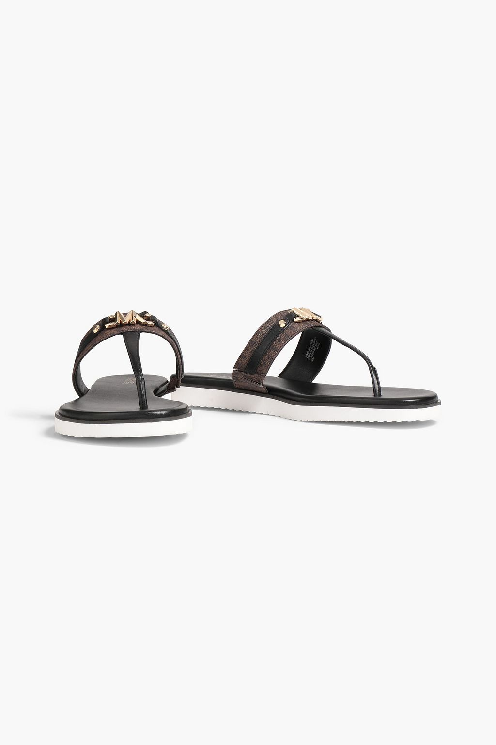 MICHAEL MICHAEL KORS Farrah printed faux textured-leather sandals