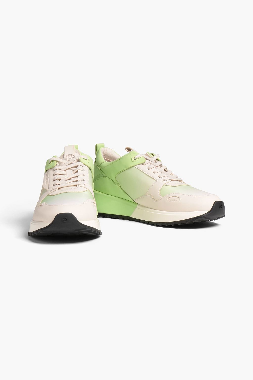 MICHAEL MICHAEL KORS Theo two-tone faux leather sneakers