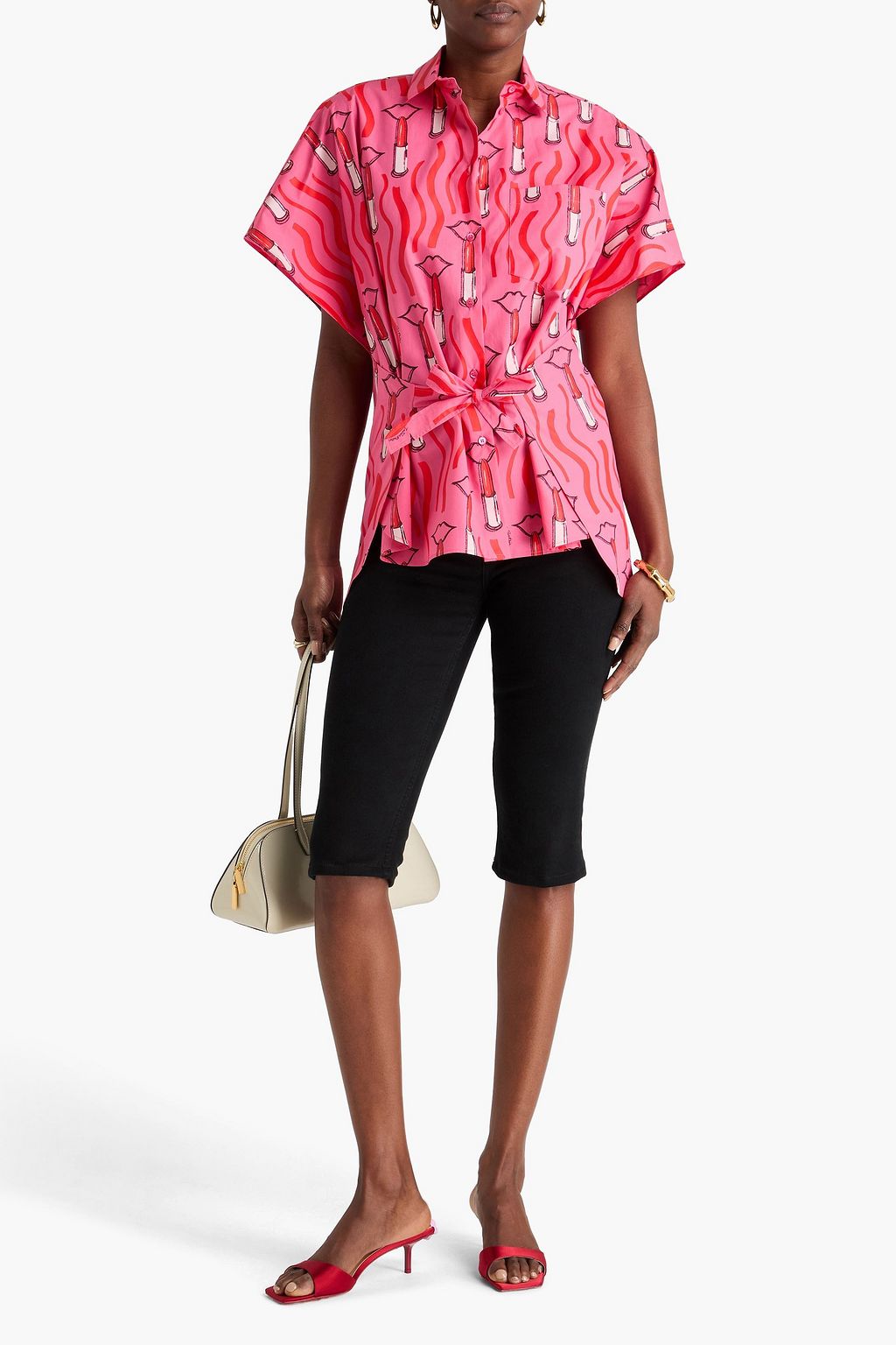VALENTINO GARAVANI Printed cotton-poplin shirt