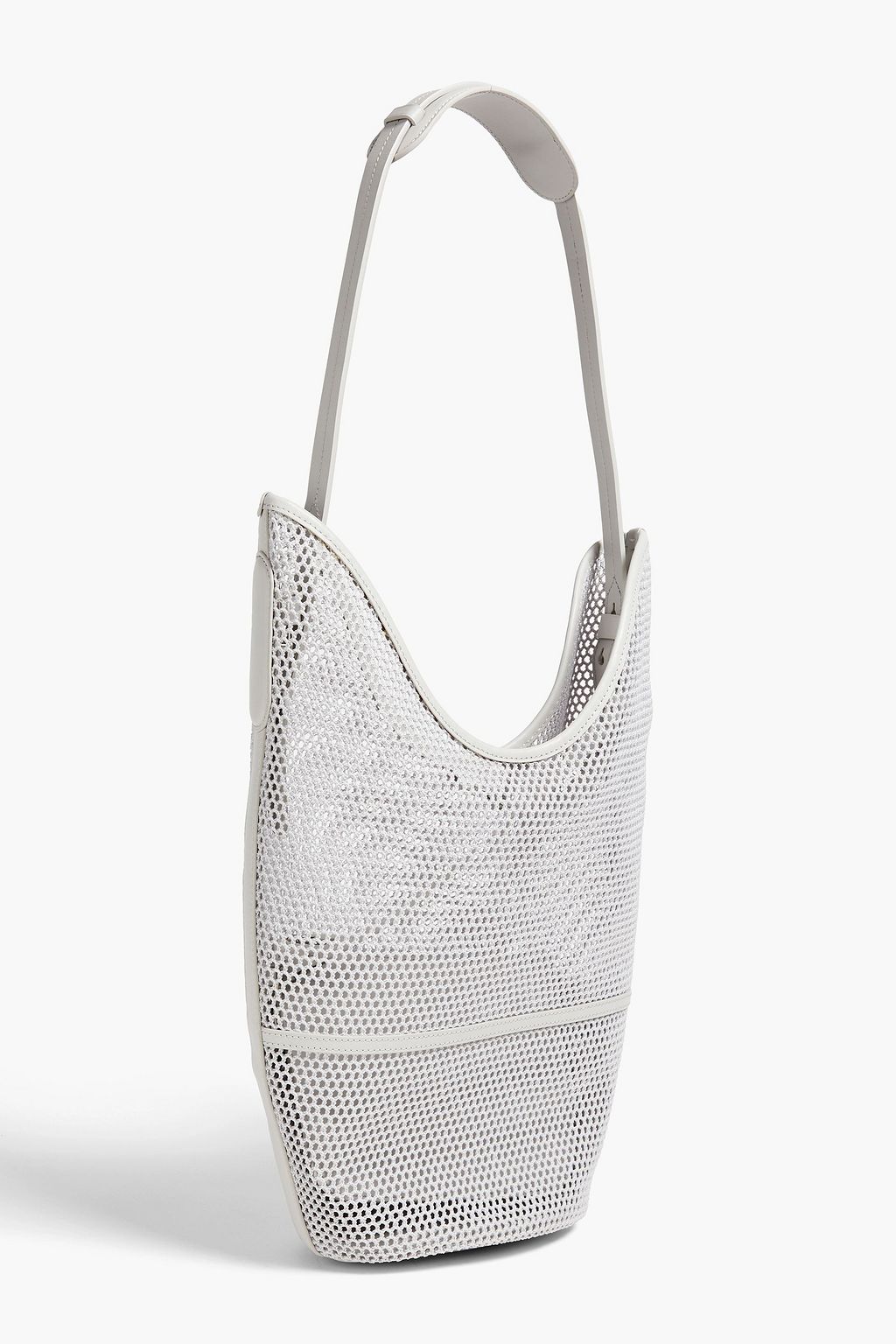 KENZO Leather-trimmed mesh bucket bag
