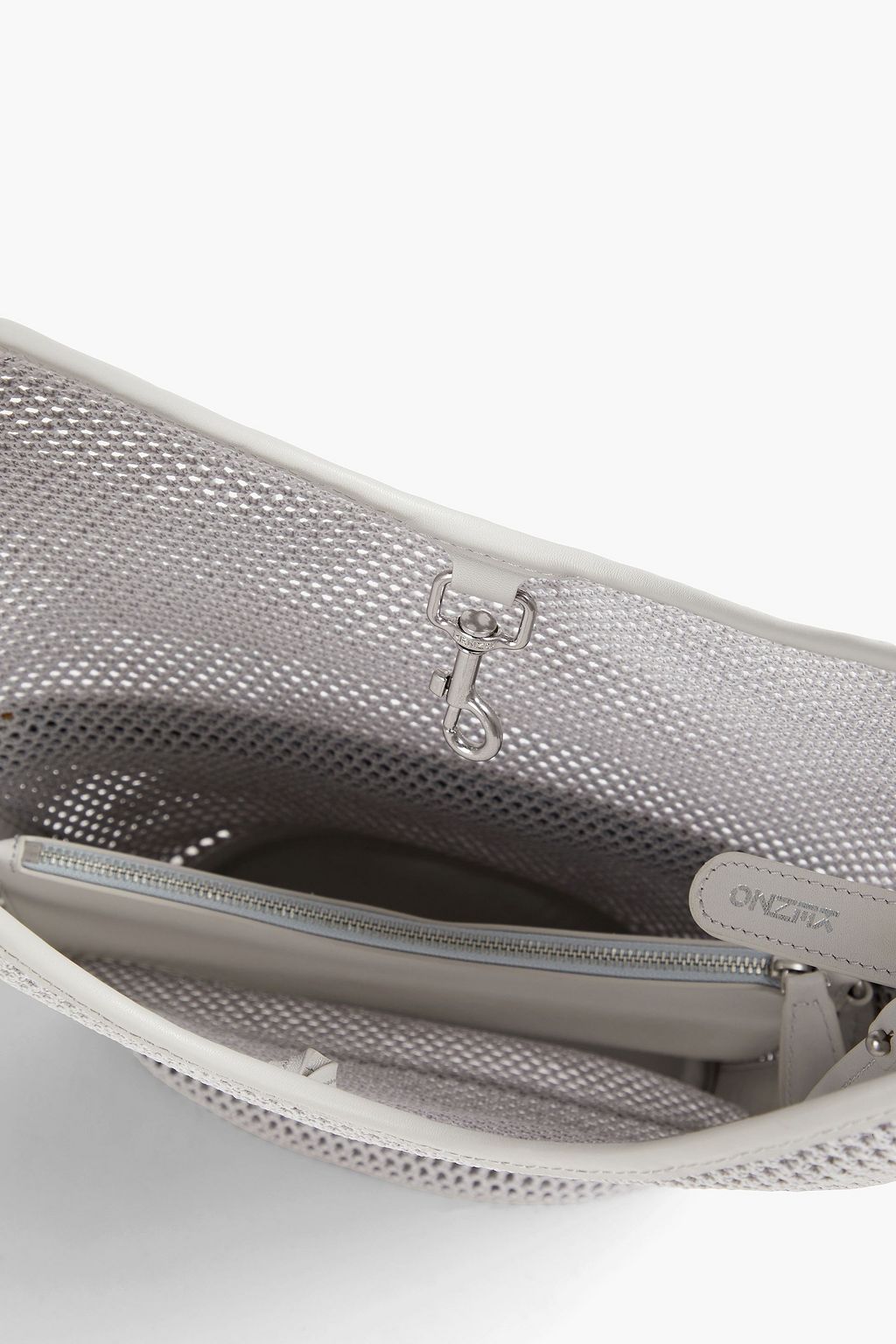 KENZO Leather-trimmed mesh bucket bag