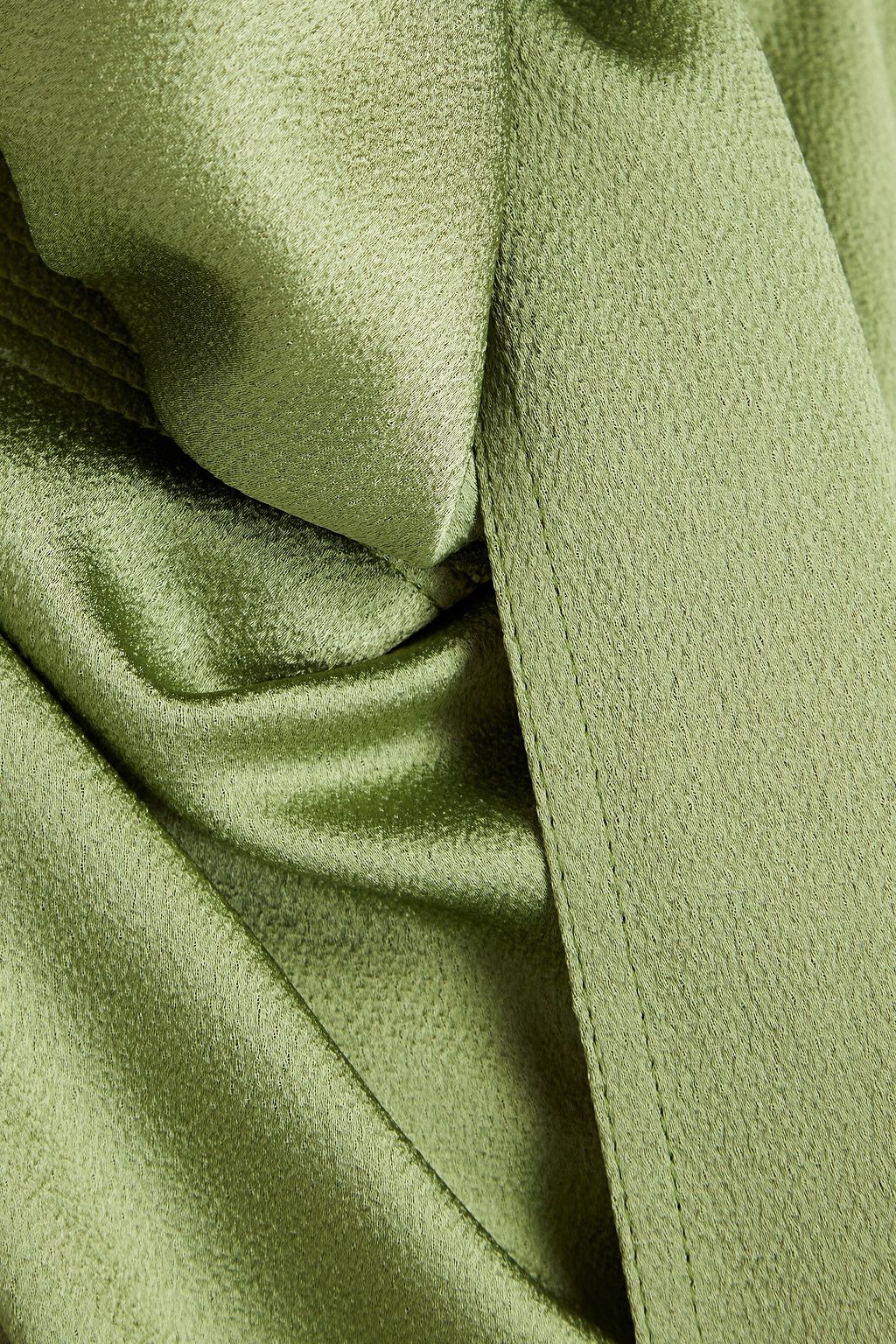 VALENTINO GARAVANI Draped satin-crepe top