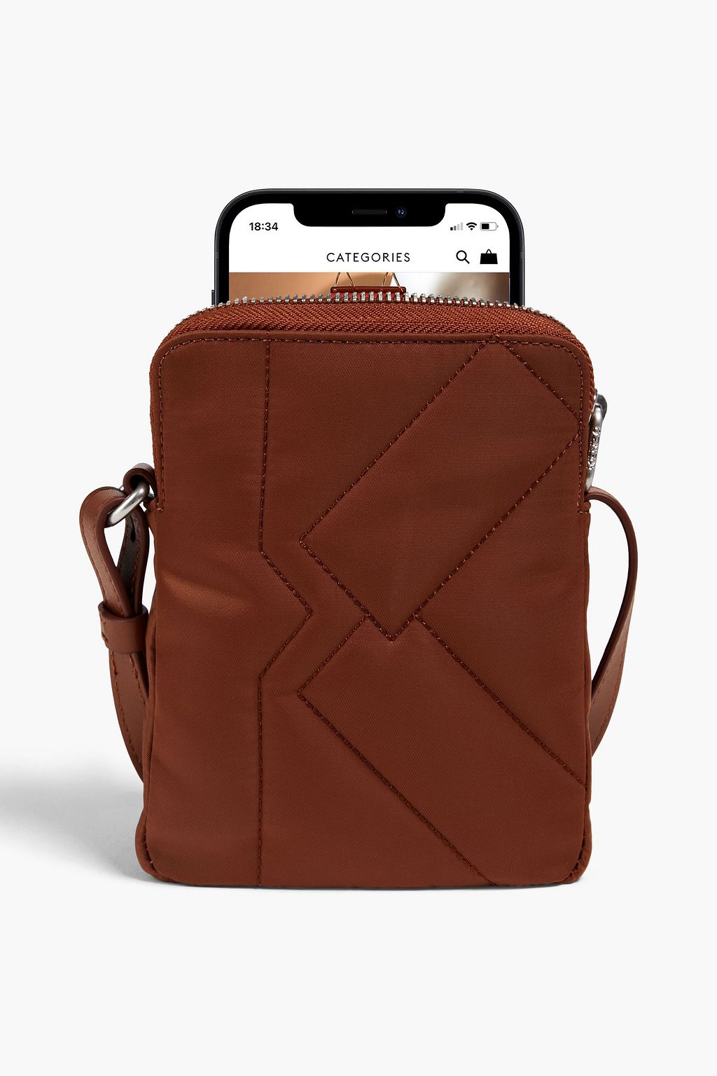 KENZO Quilted shell phone pouch