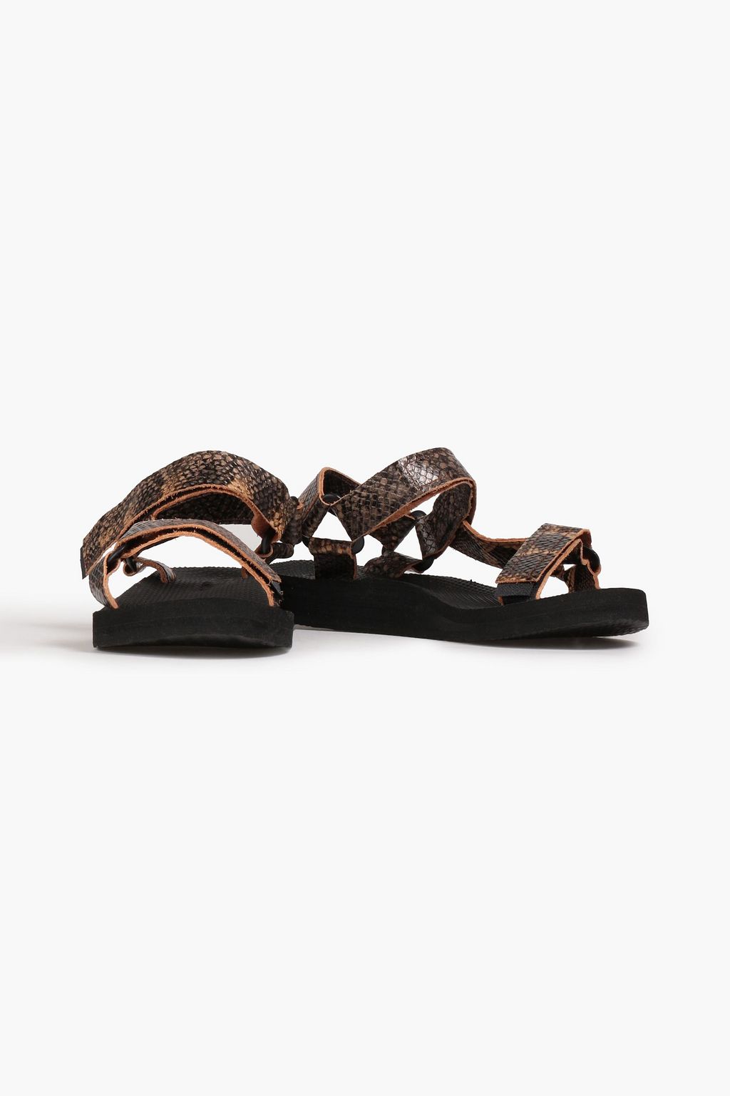 Snake effect sandals sale