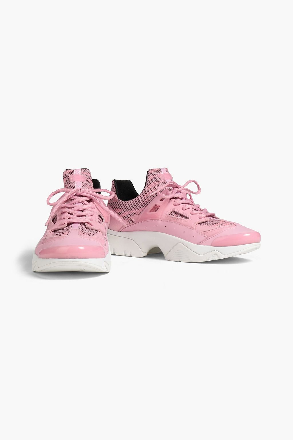 KENZO Sonic mesh, rubber, and leather sneakers