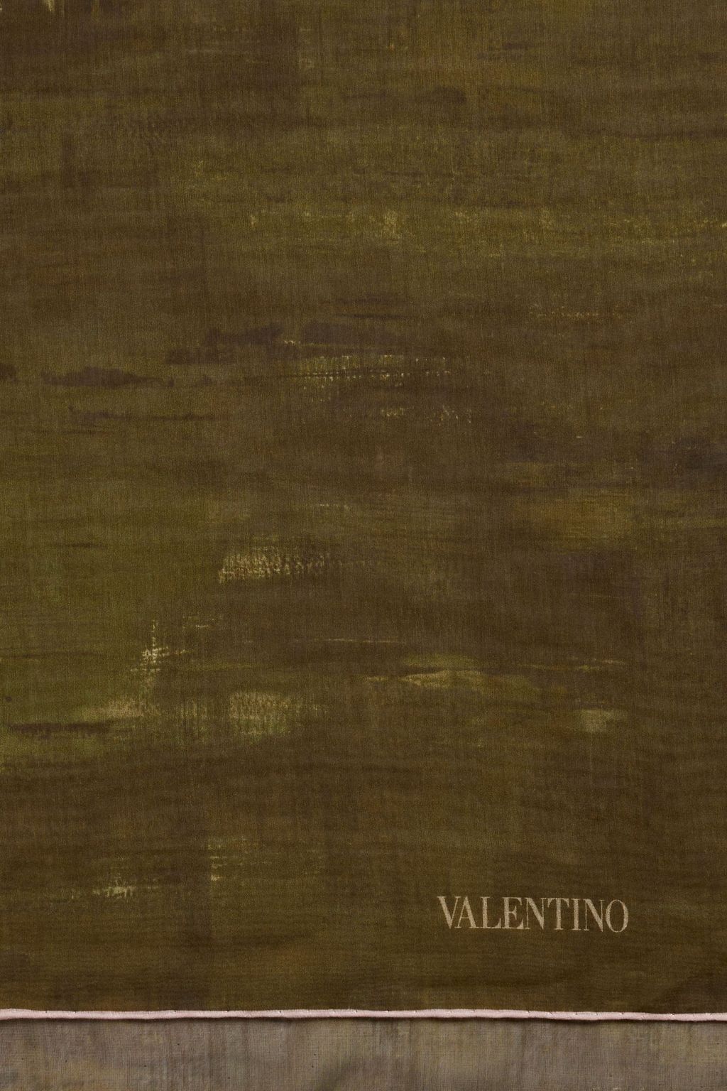 VALENTINO GARAVANI Printed cotton and silk-blend scarf