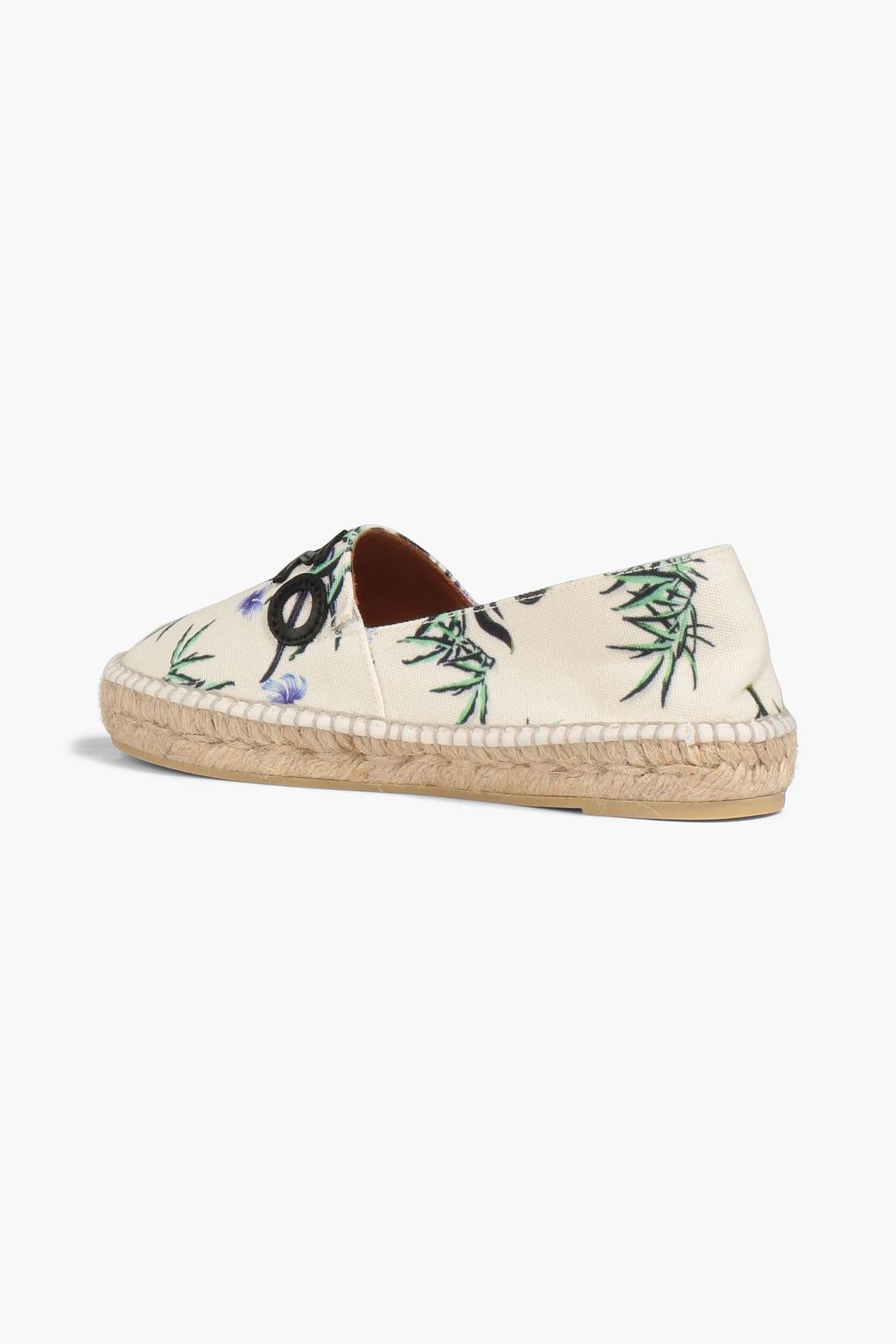 KENZO Logo-embellished printed canvas espadrilles