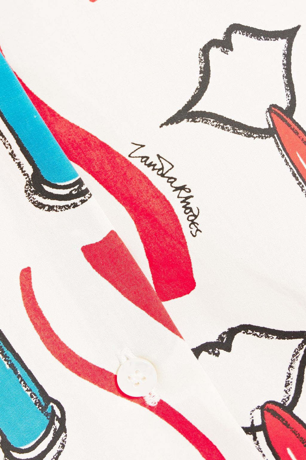 VALENTINO GARAVANI Printed cotton-poplin shirt