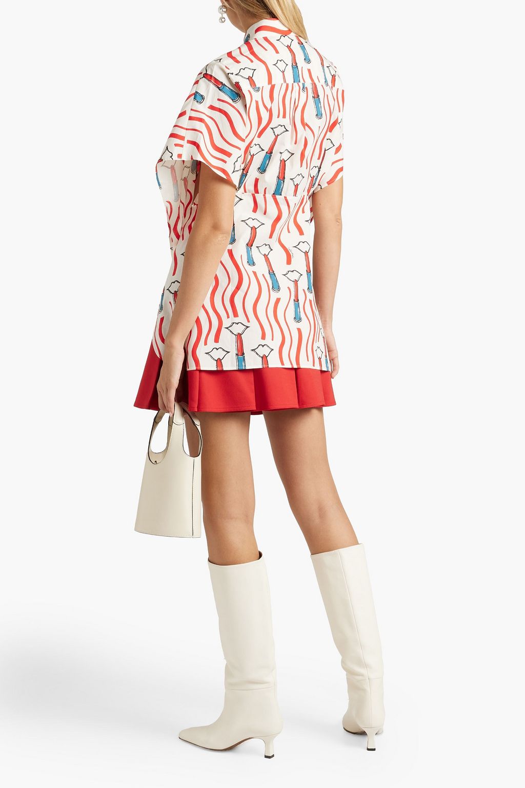 VALENTINO GARAVANI Printed cotton-poplin shirt