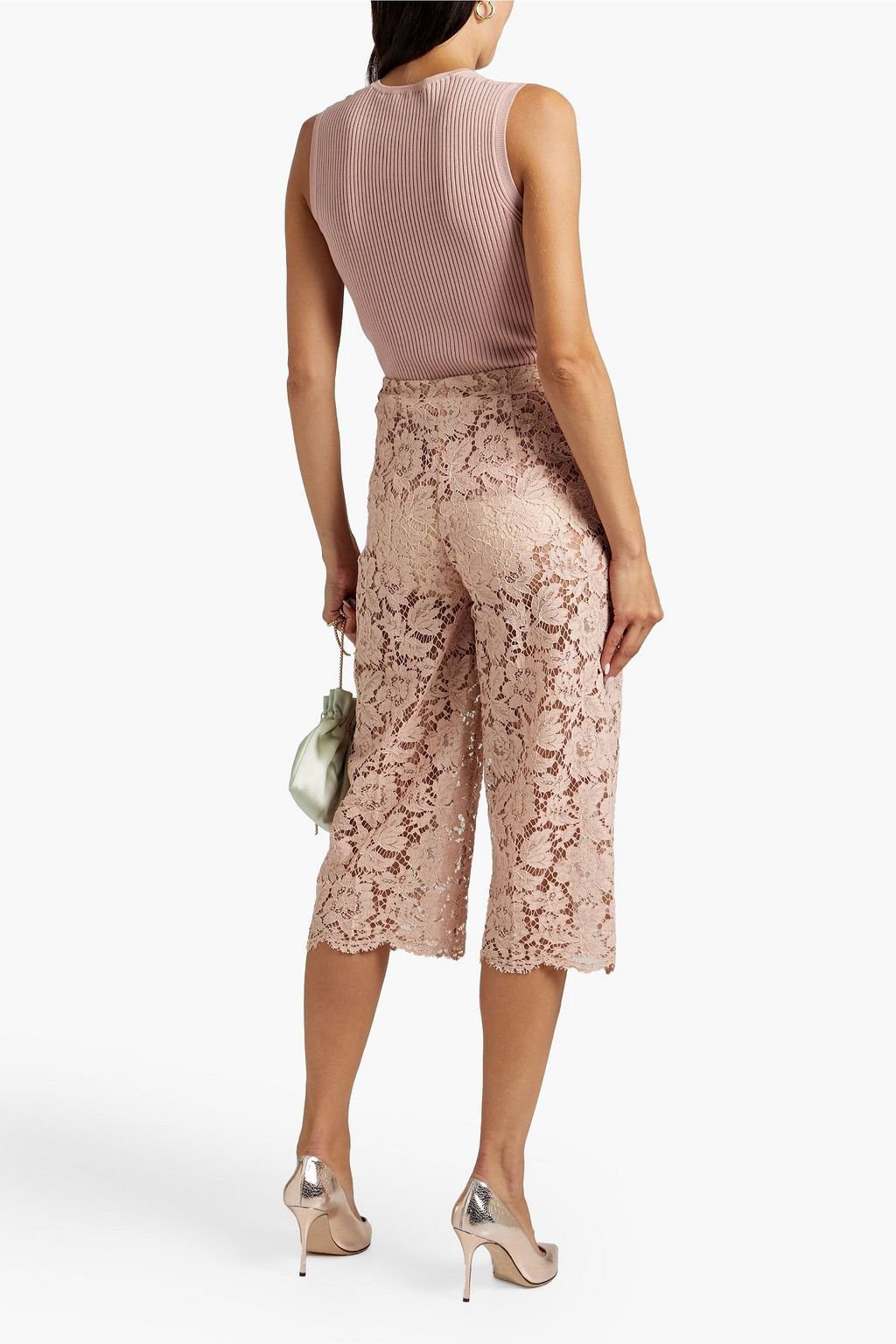 VALENTINO GARAVANI Corded lace culottes