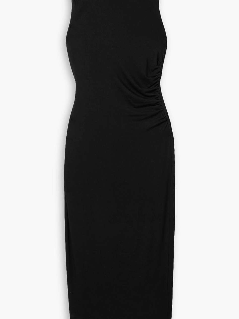 good touch draped stretch-jersey midi dress