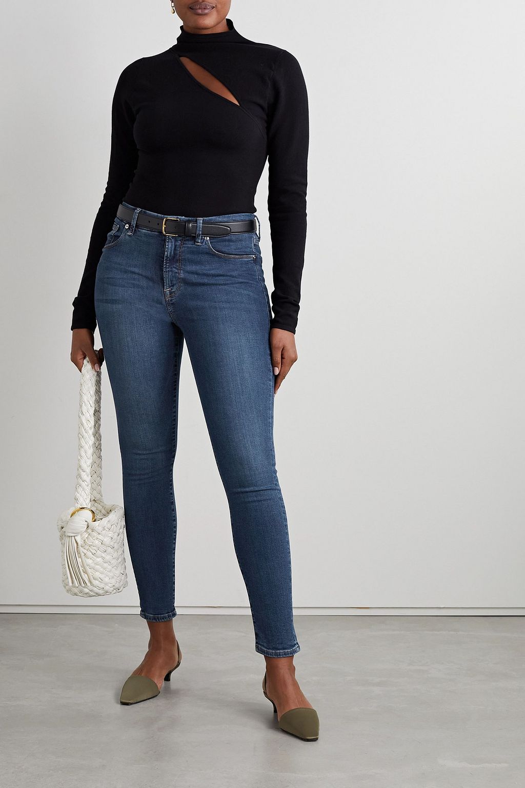 GOOD AMERICAN Good Legs high-rise skinny jeans