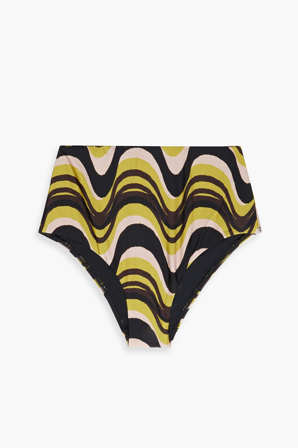 Ascenso printed high-rise bikini briefs