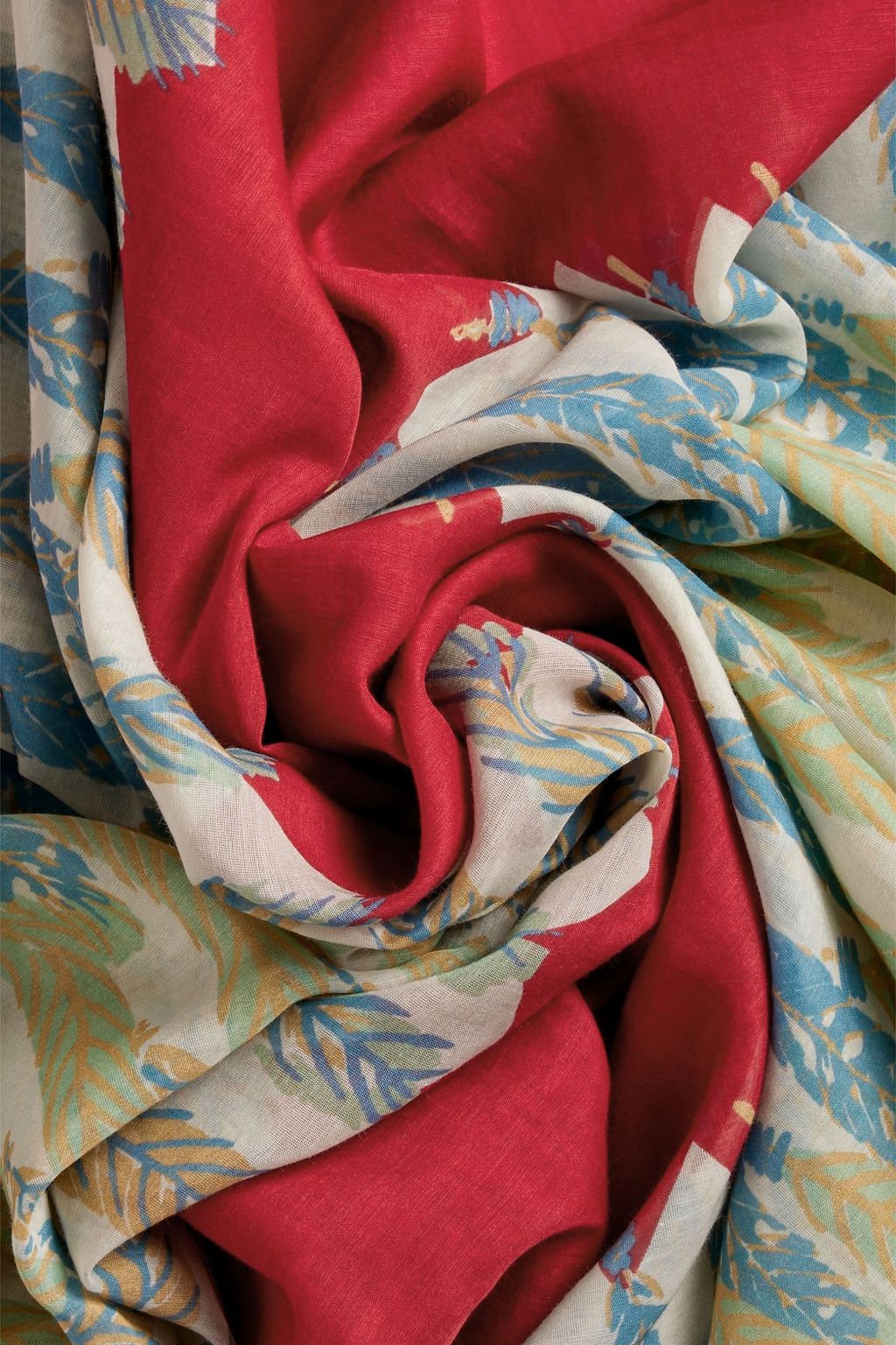 VALENTINO GARAVANI Printed cotton and silk-blend scarf