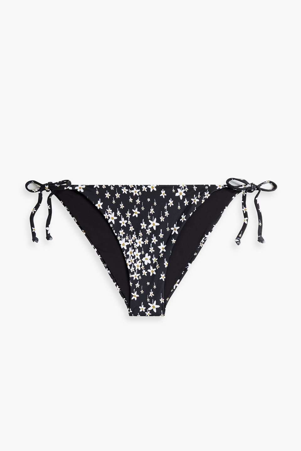 Shop Onia Kate Liberty-print Low-rise Bikini Briefs In Black