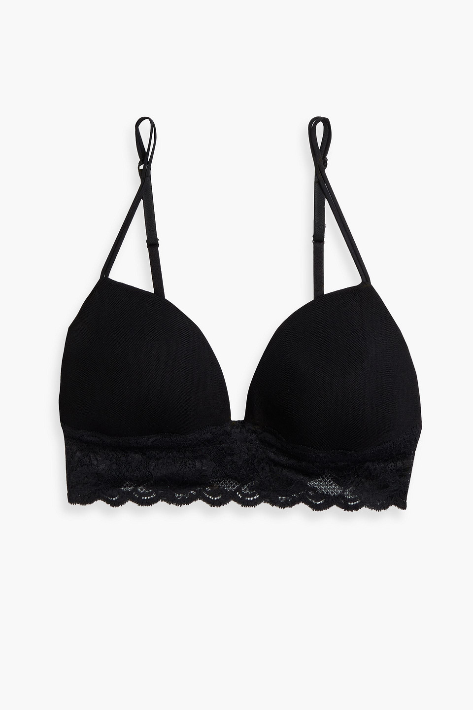 Cosabella Never Say Never Softie lace-trimmed stretch-mesh soft-cup bra