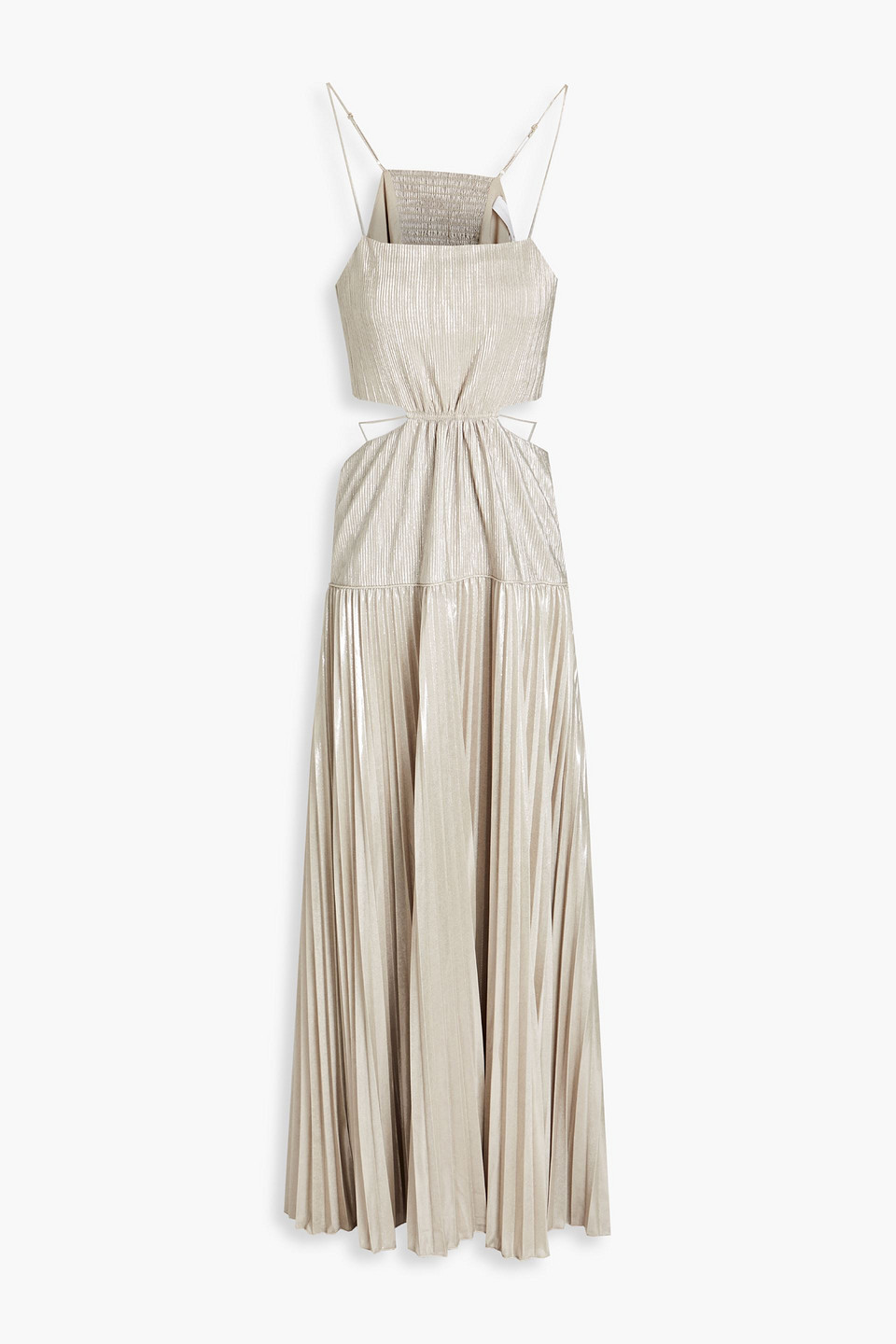 Jonathan simkhai plisse lame maxi dress outlet