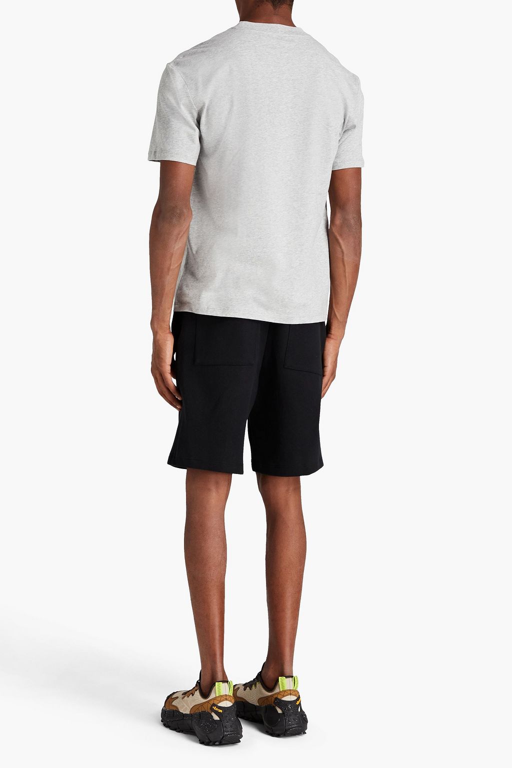 MCQ ALEXANDER MCQUEEN Appliquéd mélange cotton-jersey T-shirt