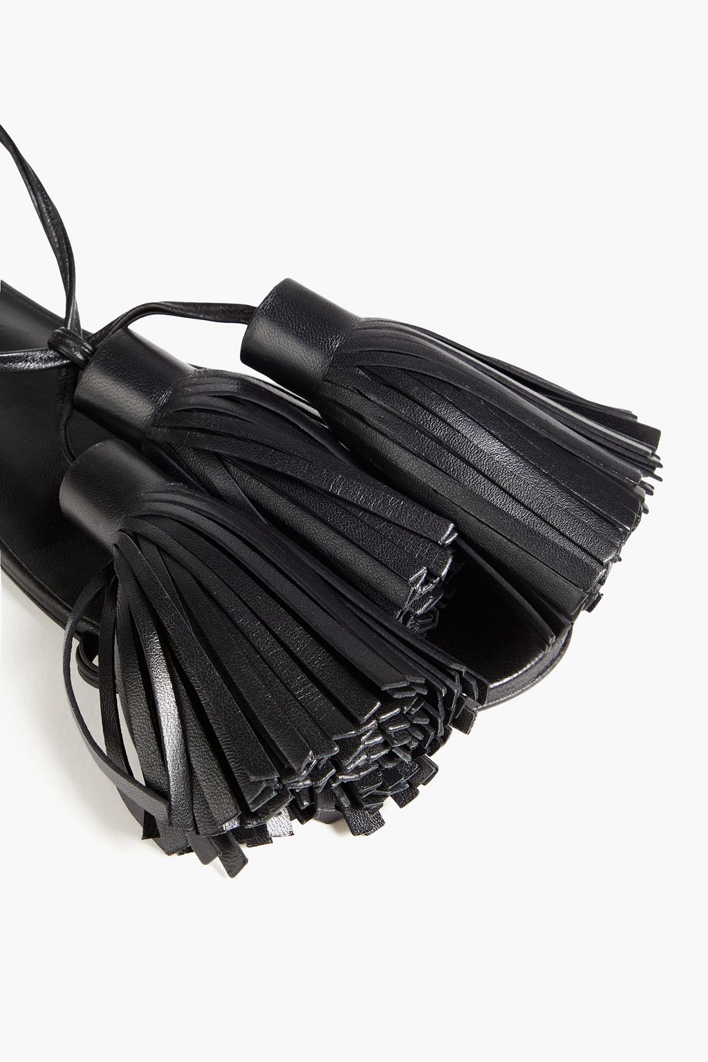 JIL SANDER Tasseled leather sandals
