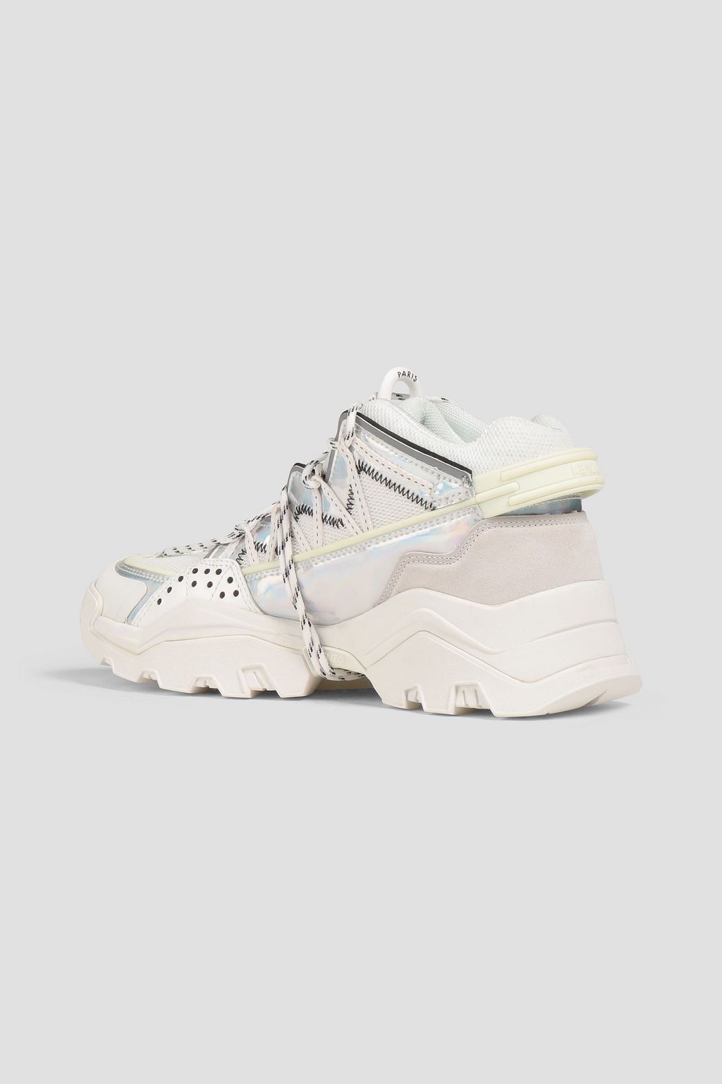 KENZO Suede and mesh sneakers