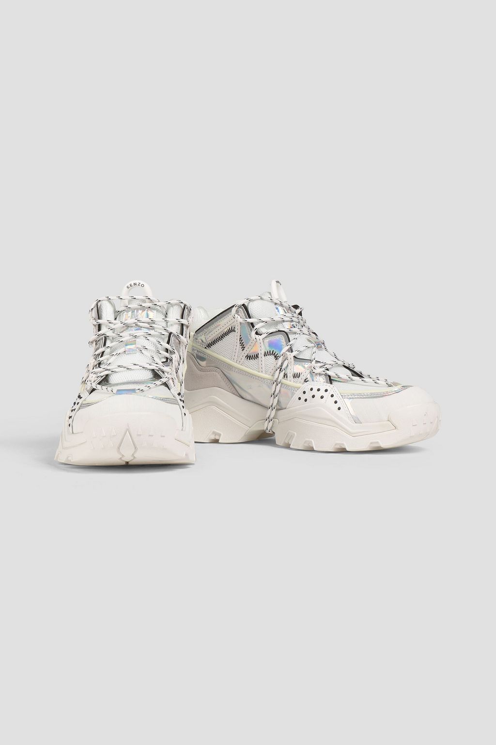KENZO Suede and mesh sneakers