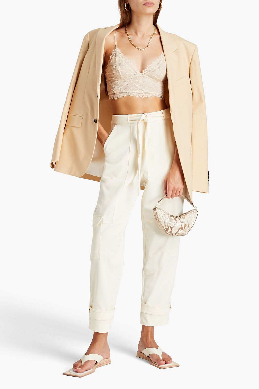 SIMKHAI Polly stretch-lace bralette