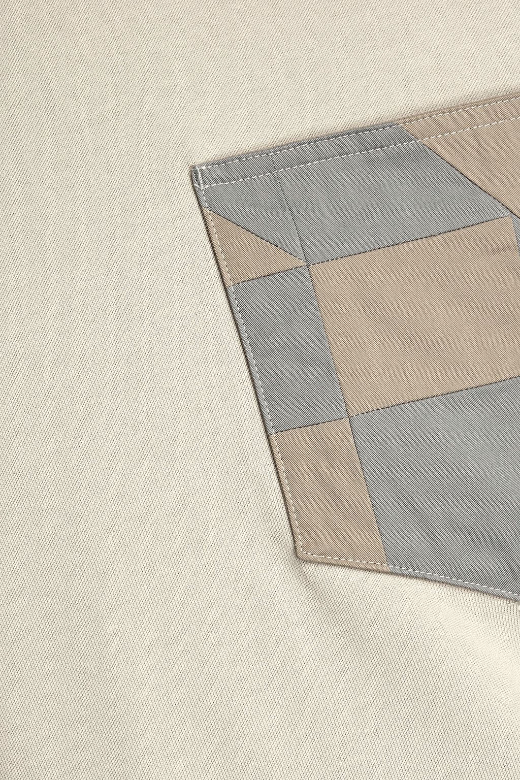 MCQ ALEXANDER MCQUEEN Sweatshirt aus Baumwollfrottee mit Twilleinsatz