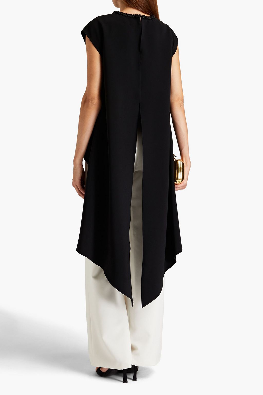SACHIN & BABI Tia draped embellished cady top