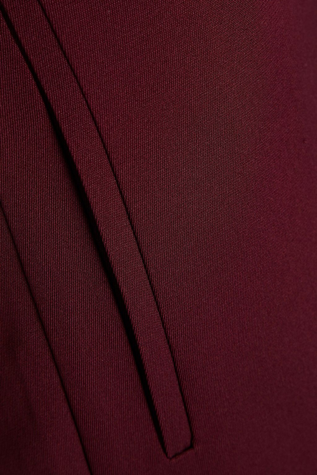 VALENTINO GARAVANI 실크 새틴 크레이프 크롭 와이드 레그 팬츠