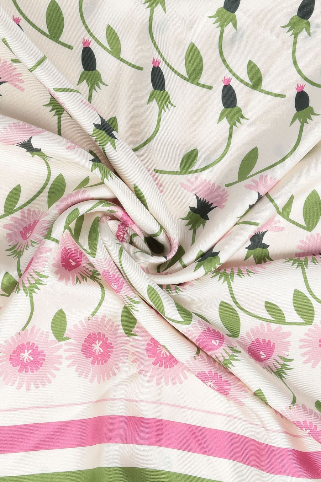 VALENTINO GARAVANI Floral-print silk-twill scarf