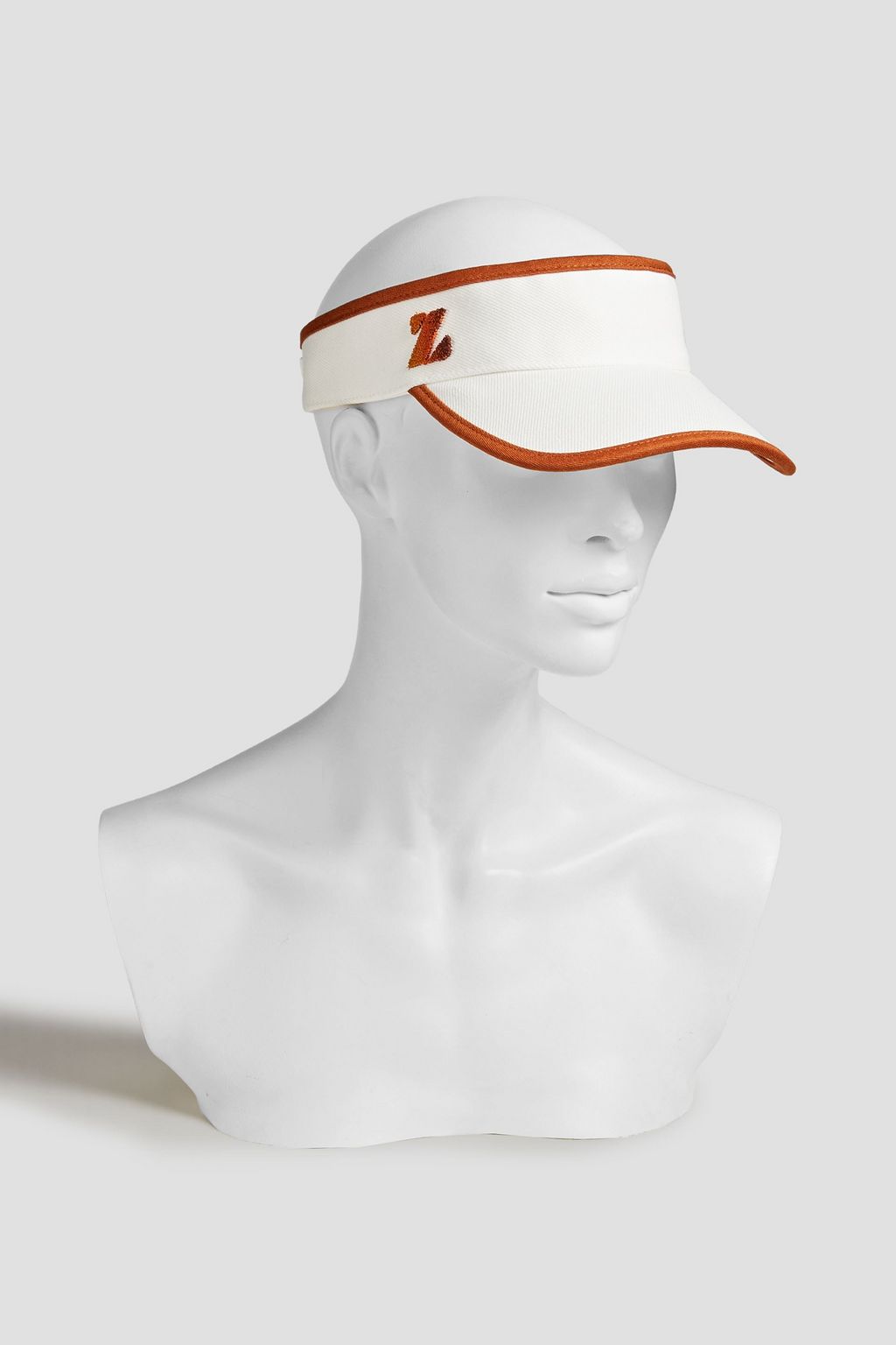 ZIMMERMANN Appliquéd cotton-drill visor