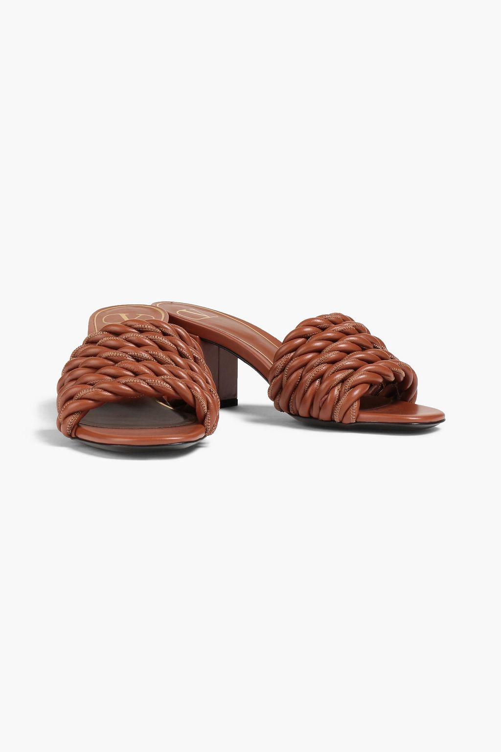 VALENTINO GARAVANI The Rope twisted leather mules