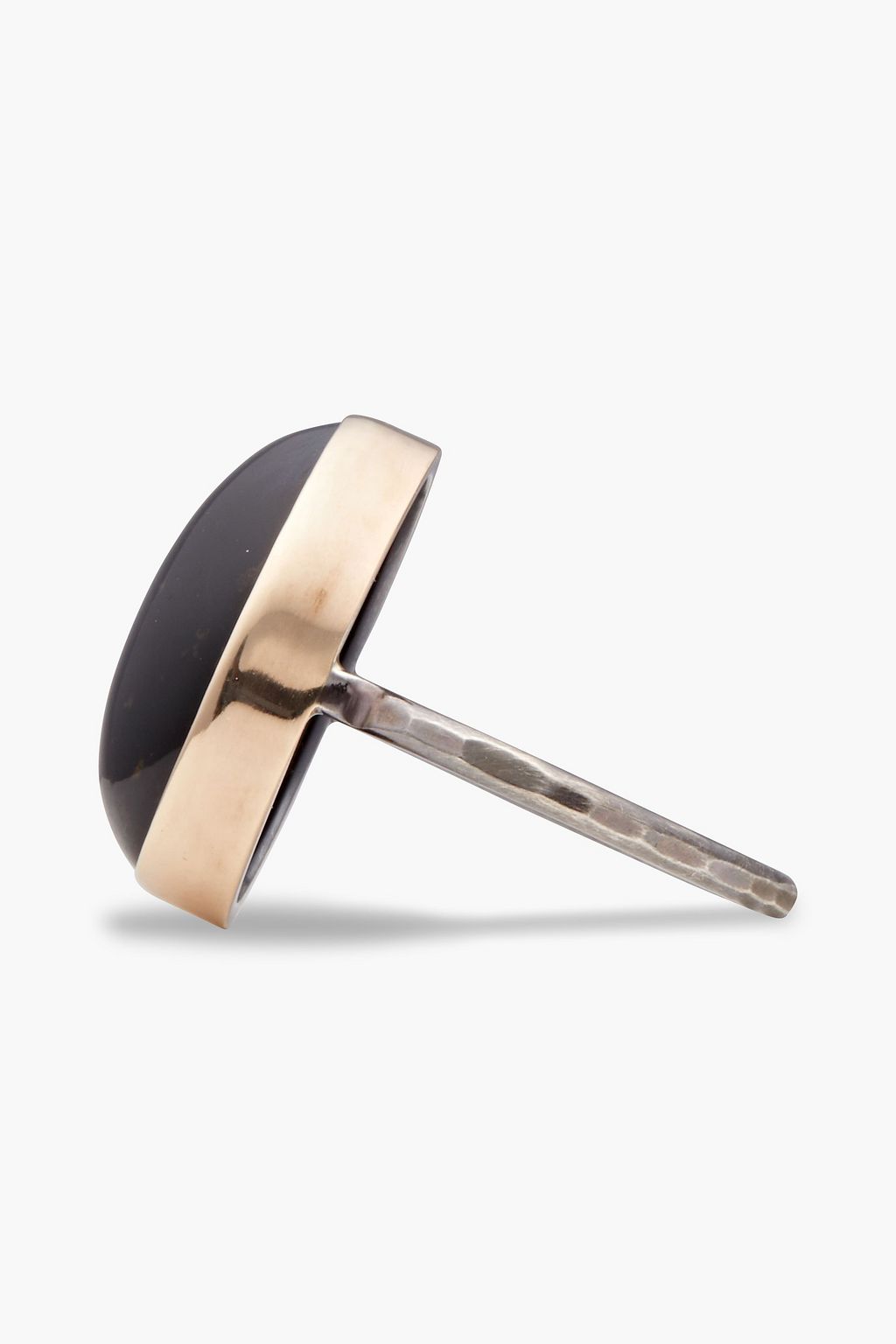 MELISSA JOY MANNING Ring aus 14 KT. Gold und Sterlingsilber mit Tigerauge