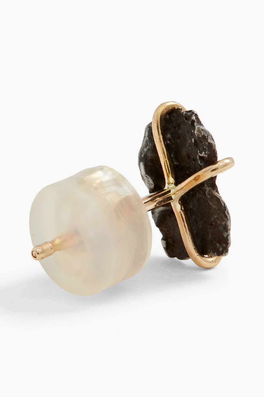MELISSA JOY MANNING 14-karat gold meteorite earrings