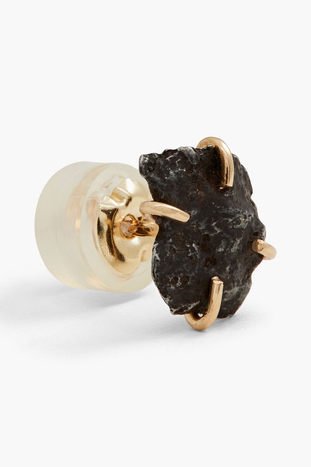 MELISSA JOY MANNING 14-karat gold meteorite earrings