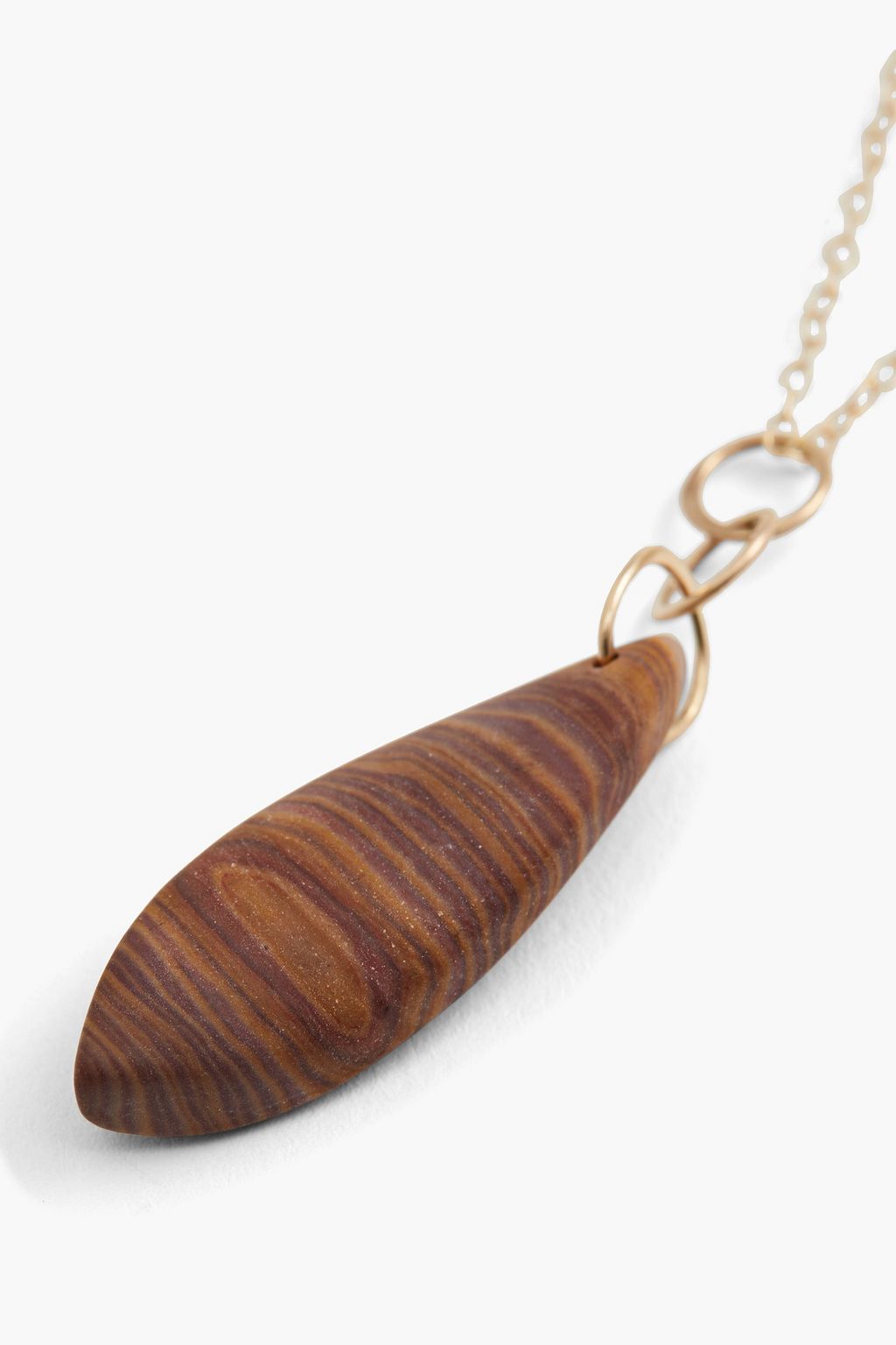 MELISSA JOY MANNING Kette aus 14 KT. Gold mit Steinen
