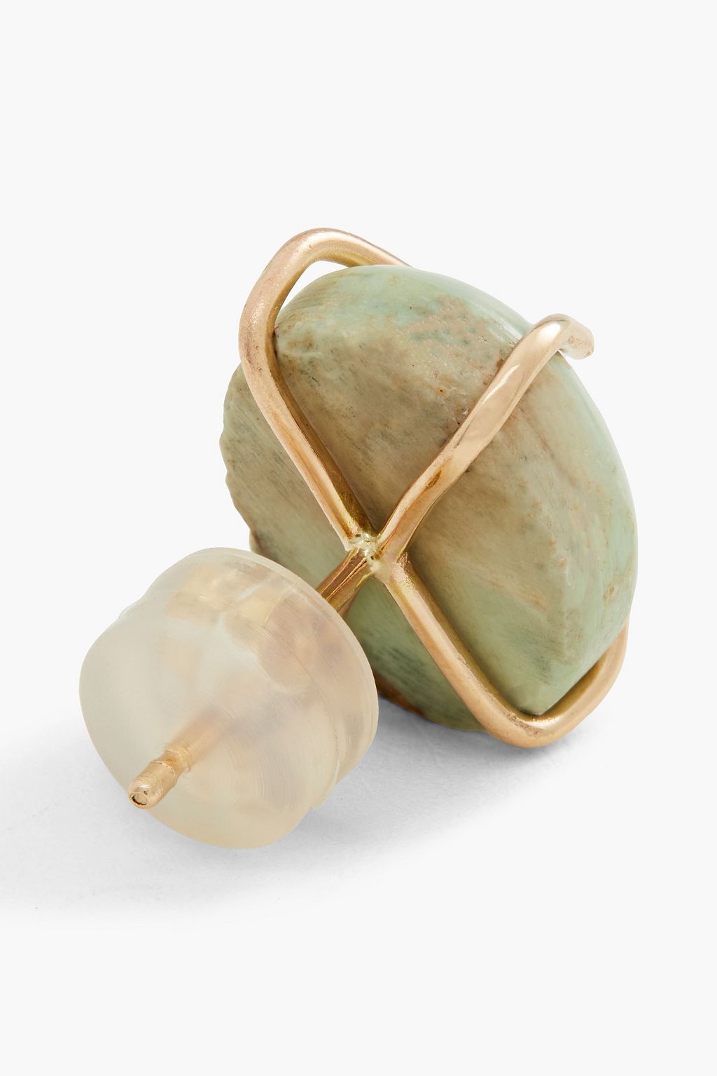 MELISSA JOY MANNING 14-karat gold stone earrings