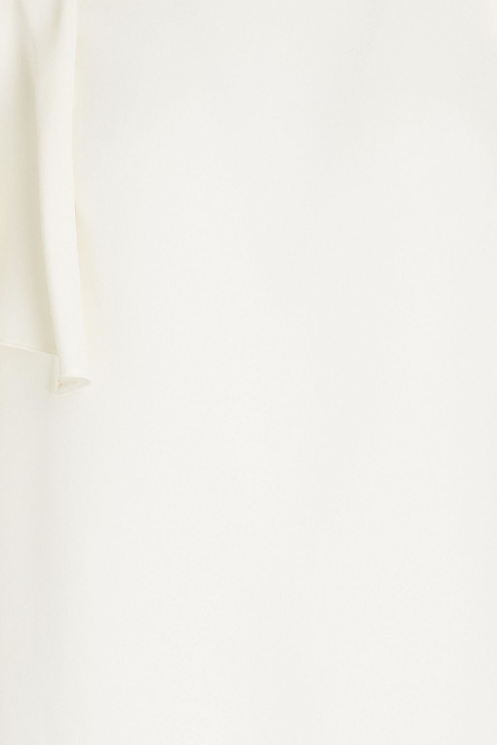 VALENTINO GARAVANI Off-the-shoulder cropped silk-crepe top