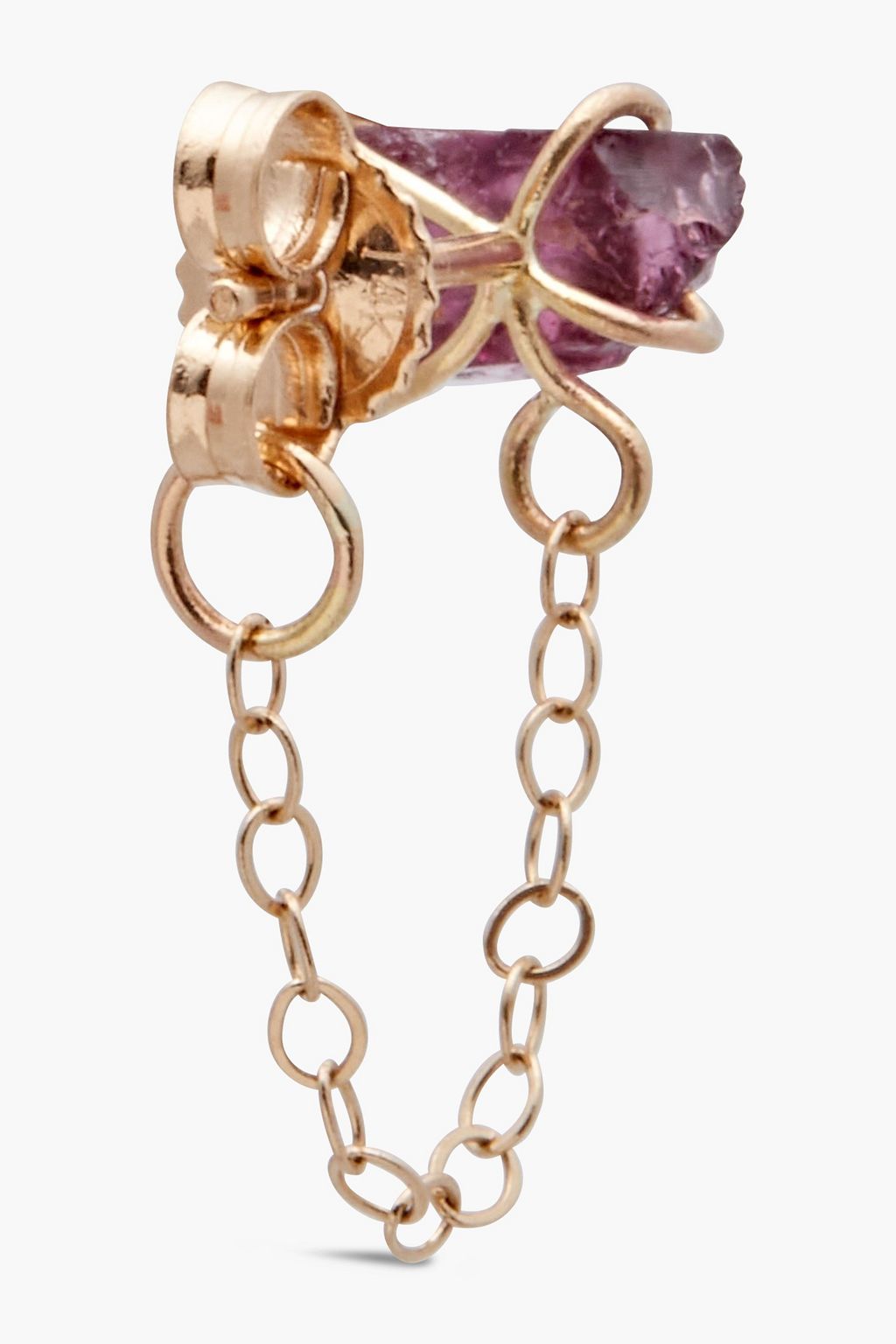 MELISSA JOY MANNING 14-karat gold rhodolite earrings