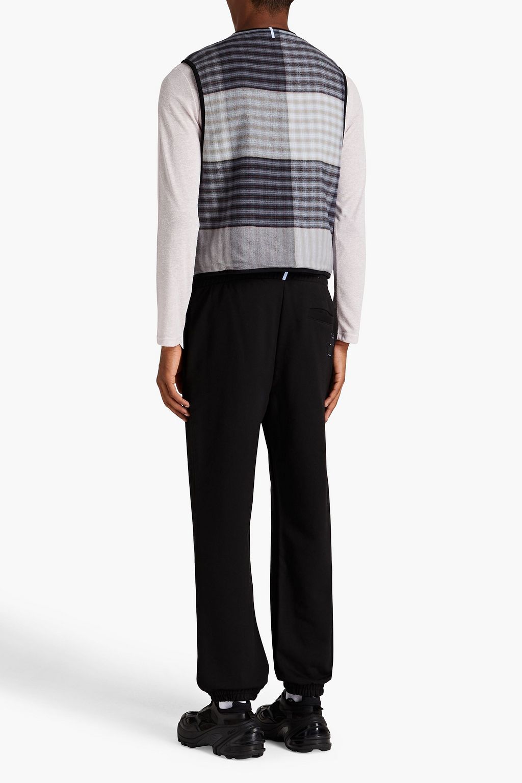 MCQ ALEXANDER MCQUEEN Reversible checked cotton-flannel vest