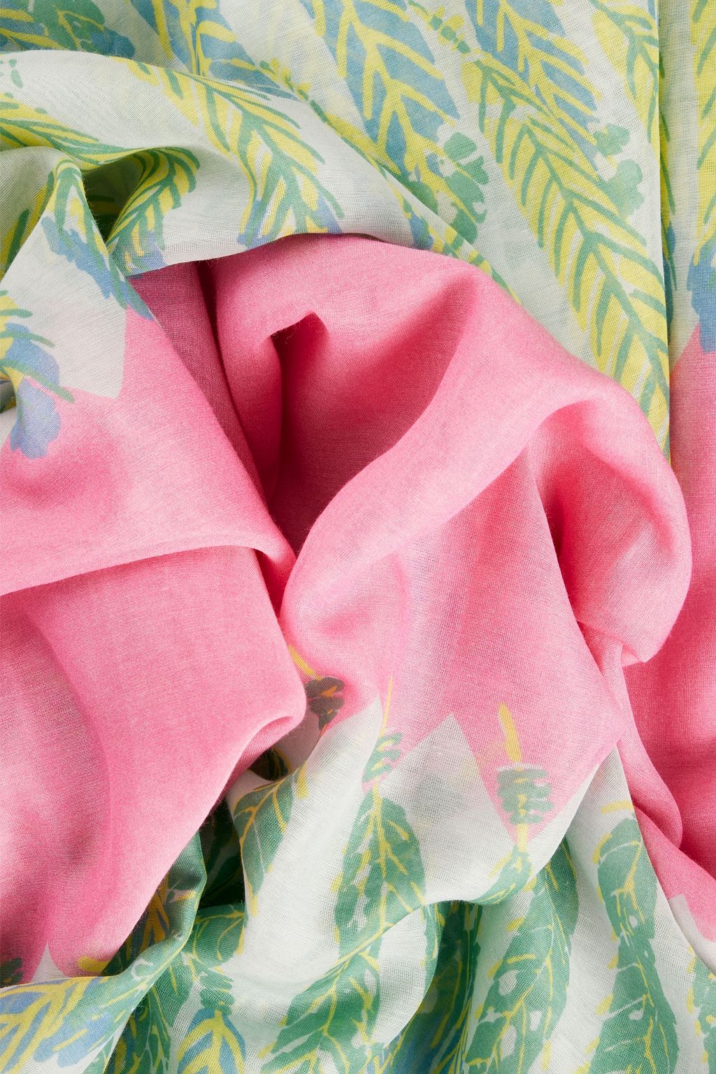 VALENTINO GARAVANI Printed cotton and silk-blend scarf