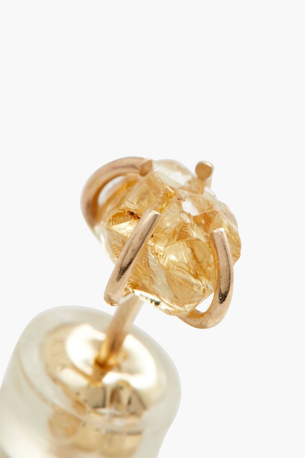MELISSA JOY MANNING 14-karat gold garnet earrings