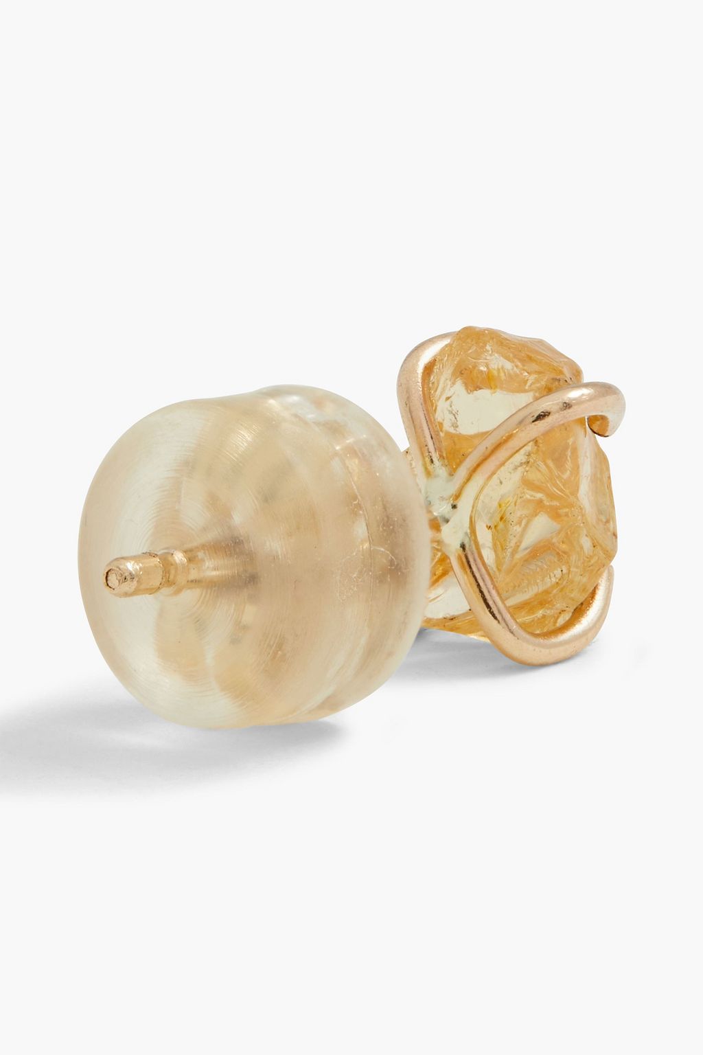 MELISSA JOY MANNING 14-karat gold garnet earrings