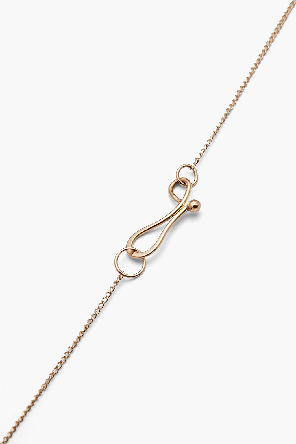 MELISSA JOY MANNING Kette aus 14 KT. Gold mit Perlmutt