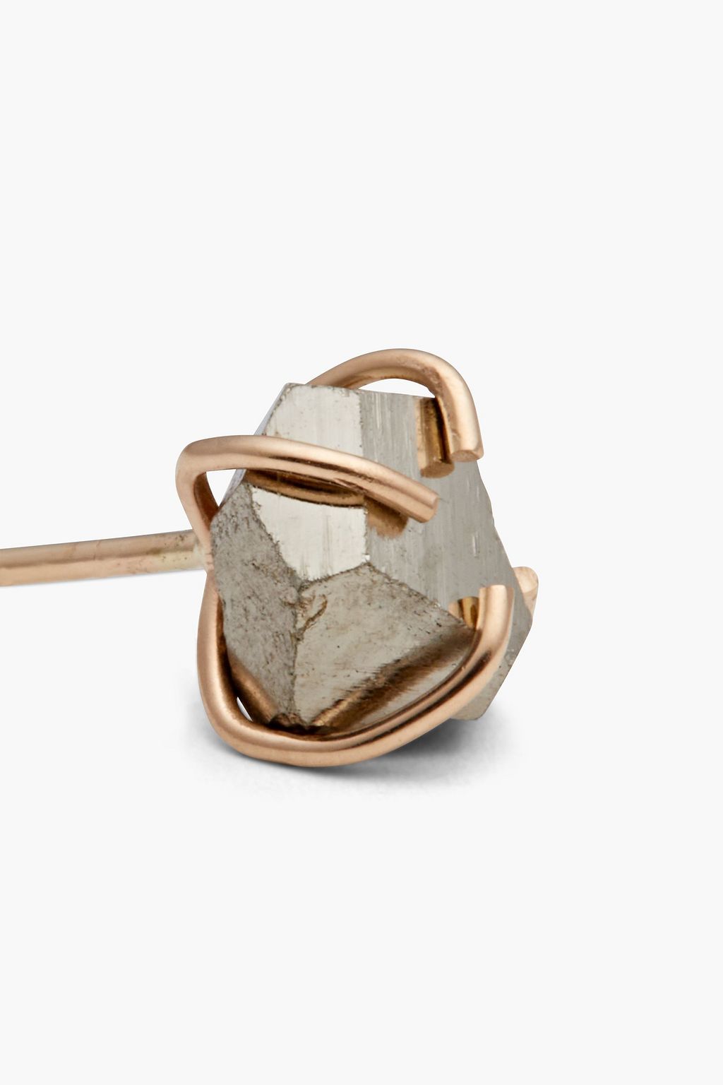 MELISSA JOY MANNING 14-karat gold pyrite earrings