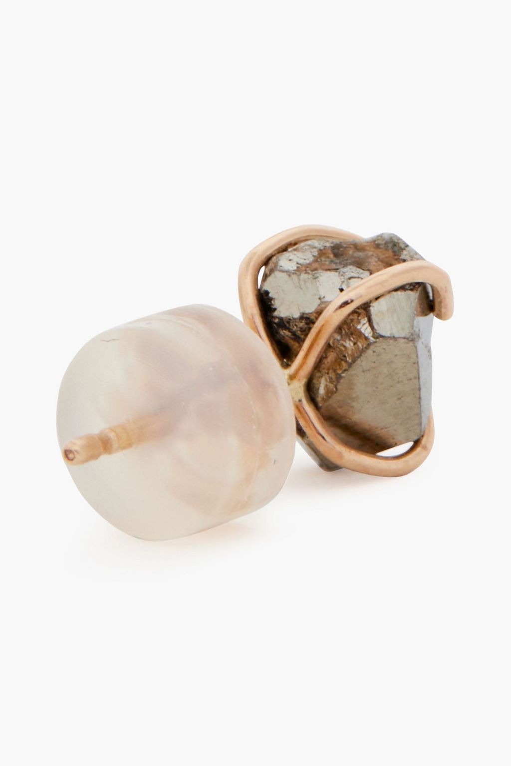 MELISSA JOY MANNING 14-karat gold pyrite earrings