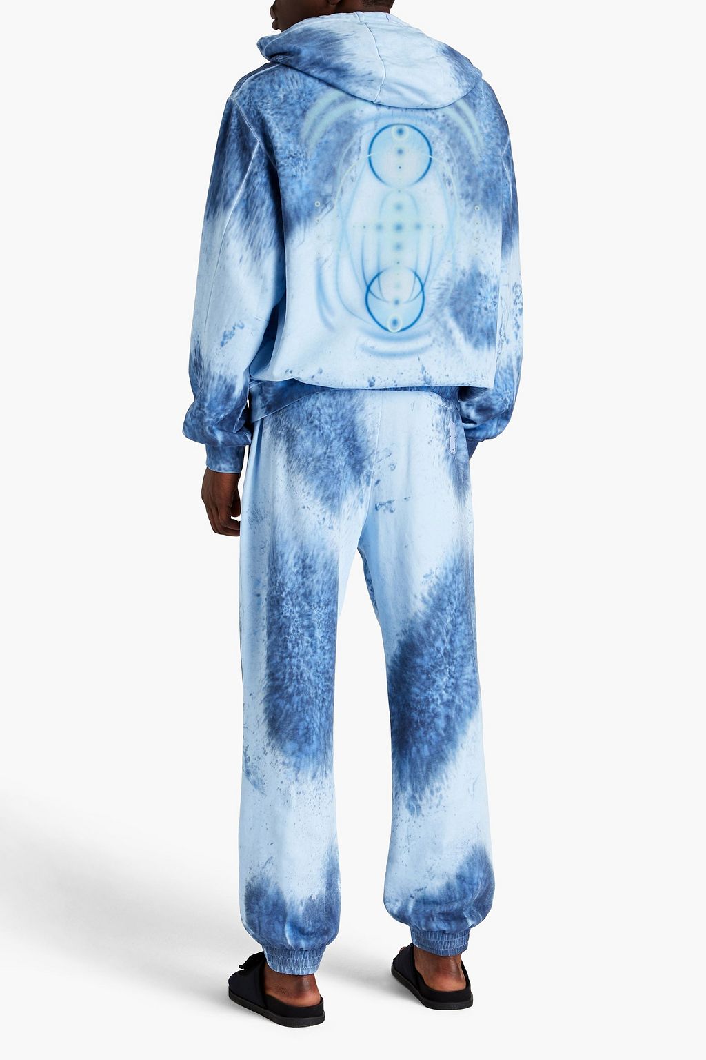 MCQ ALEXANDER MCQUEEN Tie-dyed French cotton-terry sweatpants