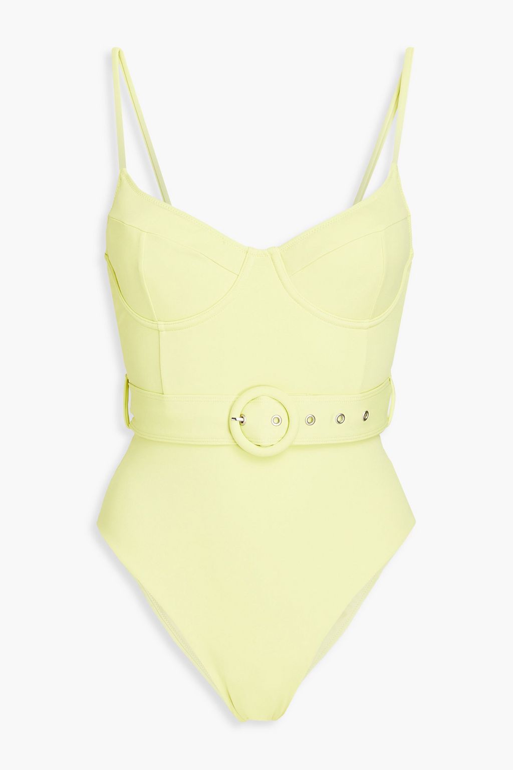 SIMKHAI Noa belted underwired swimsuit | THE OUTNET